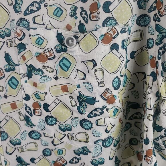 Age of Wisdom Men's Small Margarita Button Down Shirt - Picture 6 of 11
